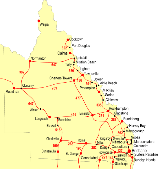 Large Detailed Map Of Queensland With Cities And Town - vrogue.co