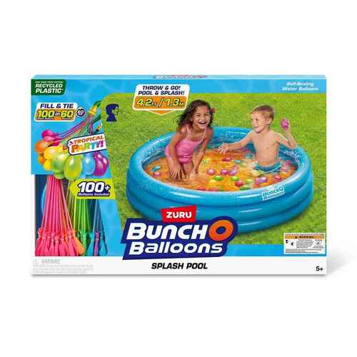 Zuru Bunch O Balloons Splash Pool with 100 Tropical Party Water Balloons