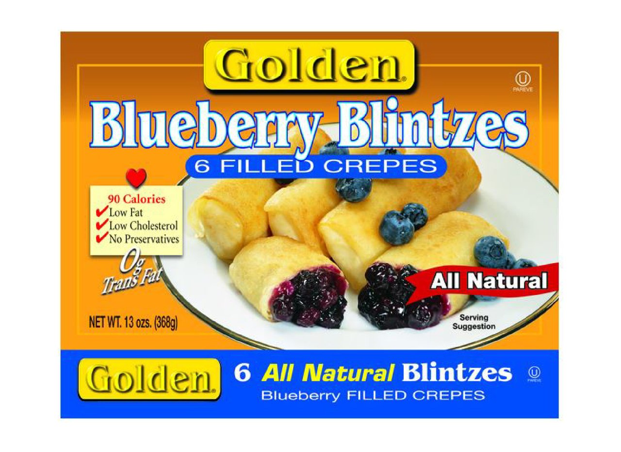 Golden Blueberry Blintzes 6 Filled Crepes 13 oz