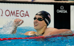 Katie Ledecky Race Moment High Definition Wallpaper