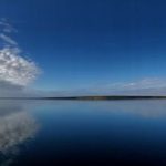 A view of a body of water at Mare Harbour, Falklands