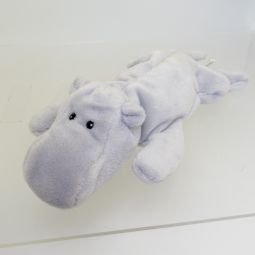 TY Beanie Baby - HAPPY the Hippo (Grey Version) (No Hang Tag - 1st Gen TT)