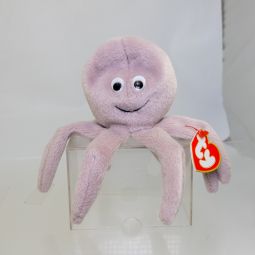 TY Beanie Baby - INKY the Octopus (Tan Version - With Mouth) (3rd Gen Hang Tag - MWNMTs)