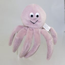 TY Beanie Baby - INKY the Octopus (Tan Version - With Mouth) (No Hang Tag - 1st Gen TT)