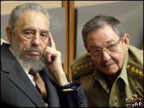 Fidel and Raul Castro