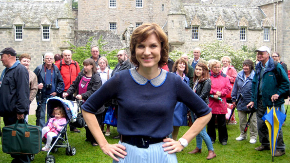 Fiona Bruce at Cawdor Castle