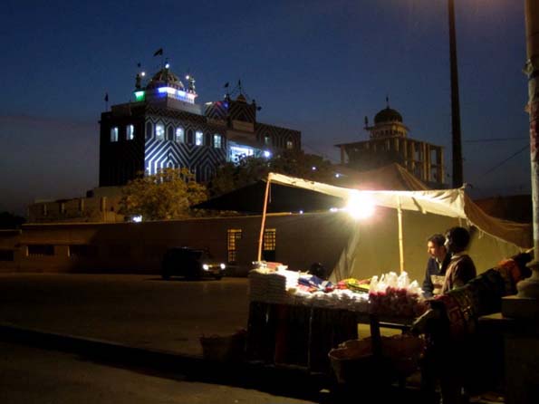 The shrine of the Sufi 'patron saint' of Karachi, Abdullah Shah Ghazi, who was a great-grandson of the prophet Mohammed.