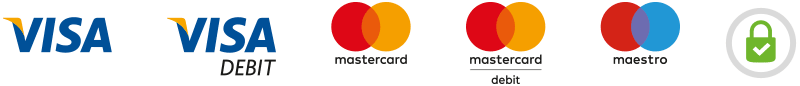 Accepted credit cards