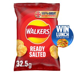 Walkers Ready Salted Crisps 32.5g