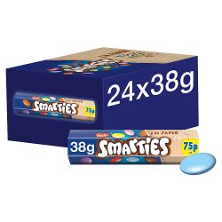 Smarties Milk Chocolate Tube 38g PMP 75p