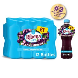 Ribena Blackcurrant Juice Drink No Added Sugar 500ml PMP £1