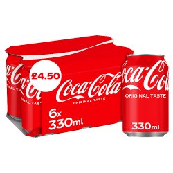 Coca-Cola Original Taste 6 x 330ml PM £4.50