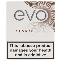 EVO Bronze Tobacco Sticks, Designed Exclusively for Heating, Pack of 20