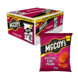 McCoy's Sizzling King Prawn Sharing Crisps 65g, £1.25 PMP