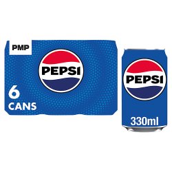 Pepsi Cans 6 x 330ml 