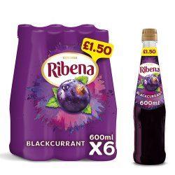 Ribena Blackcurrant Squash 600ml PMP £1.50