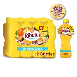 Ribena Pineapple and Passion Fruit Juice Drink No Added Sugar 500ml PMP £1