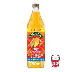 Robinsons Fruit Creations Orange & Mango 750ml PMP