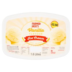 Farmer Jack's Vanilla Flavour Ice Cream 1.6 Litres