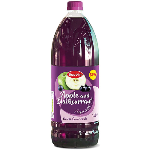 B/In Blackcurrant & Apple Cordial 1.5Ltr £1.99