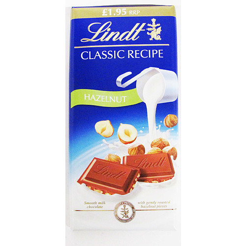 Lindt Classics Block Bar Milk Hazelnut PM £1.95