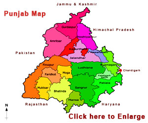 India Punjab Region Map