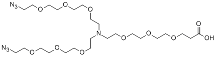 N-(acid-PEG3)-N-bis(PEG3-azide)