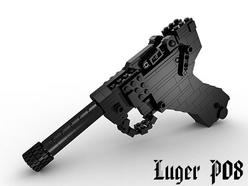 BrickGun Luger P08