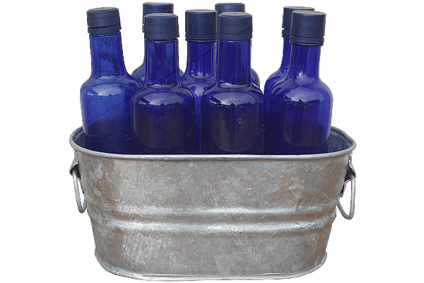 1 Gallon Metal Oval Wash Tub