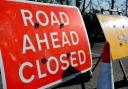 Road closed sign