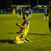 Rustam Stepans scored a penalty in Tuesday night's win against Charnock Richard Pictures: Oniss Nelson