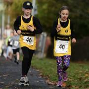 Two young Radcliffe members in action