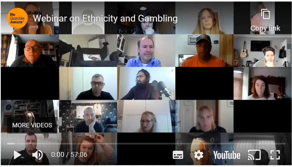 Webinar on Ethnicity and Gambling