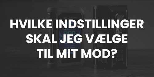 Tips til indstilling af ecigaret mod