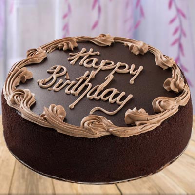 Happy Birthday Chocolate Truffle Cake