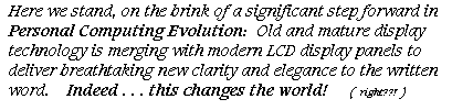 whole-pixel rendered text