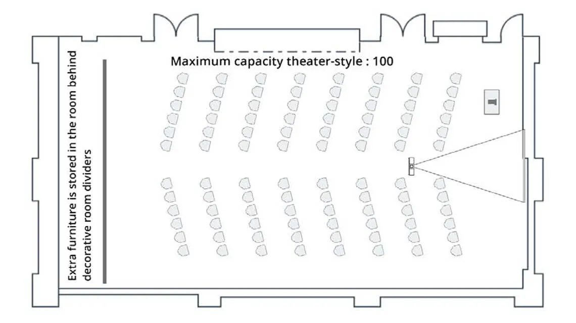 Seawell Boardroom with theater style seating