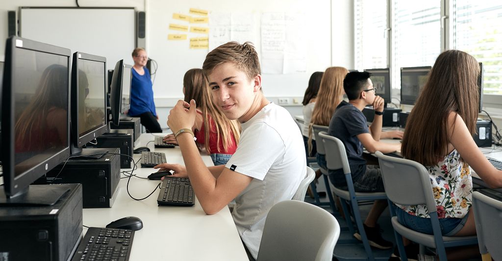 Schüler am PC