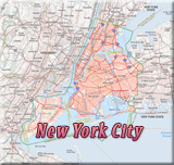 Mapa Nova York