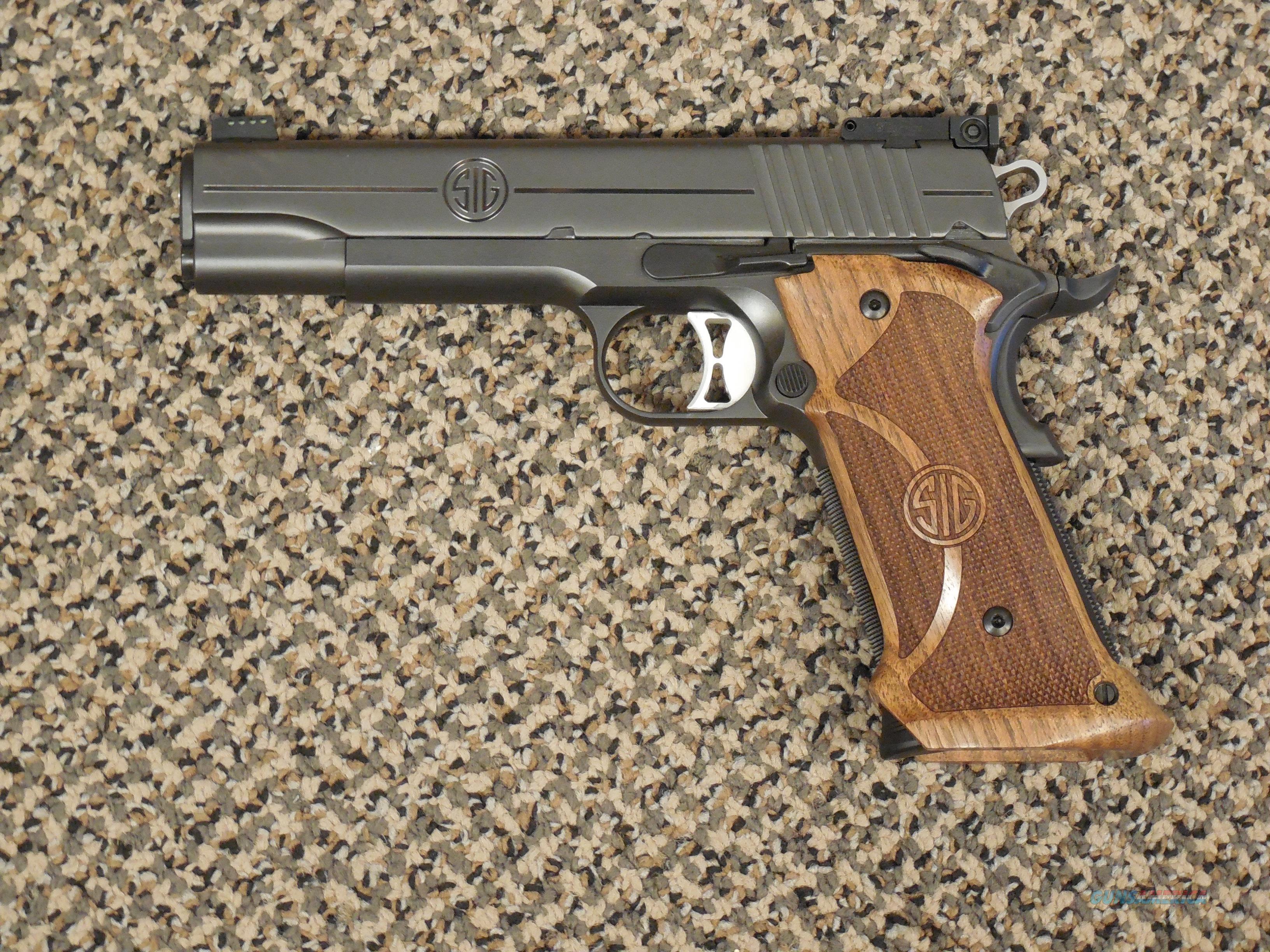 SIG SAUER 1911 SUPER TARGET .45 ACP WITH BLUE FINISH for sale (975628033)