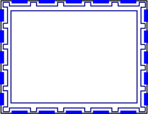 Blue Border Frame PNG Image PNG Clip art