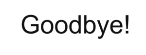 Goodbye PNG Transparent PNG Clip art