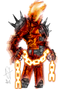 Ghost Rider Face PNG Image PNG Clip art