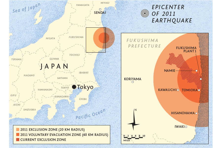 Fukushima Tsunami Map