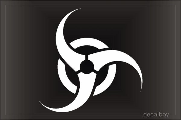 Biohazard Symbol Decal