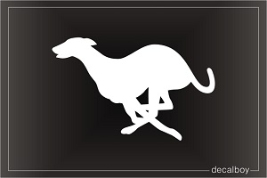 Dog Racing Greyhound Running Car Window Decal