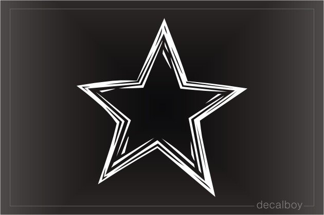 Star Tattoos Car Window Decal