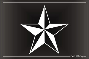 Star Shape Car Window Decal