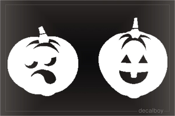 Pumpkin 1 Window Decal