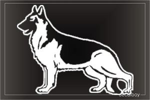 German Shepherd 22 Car Window Decal